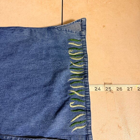 ๐ฆ TanTrums Embroidered Denim Vest Safari Giraffe Elephant Nature Boho - Picture 8 of 8